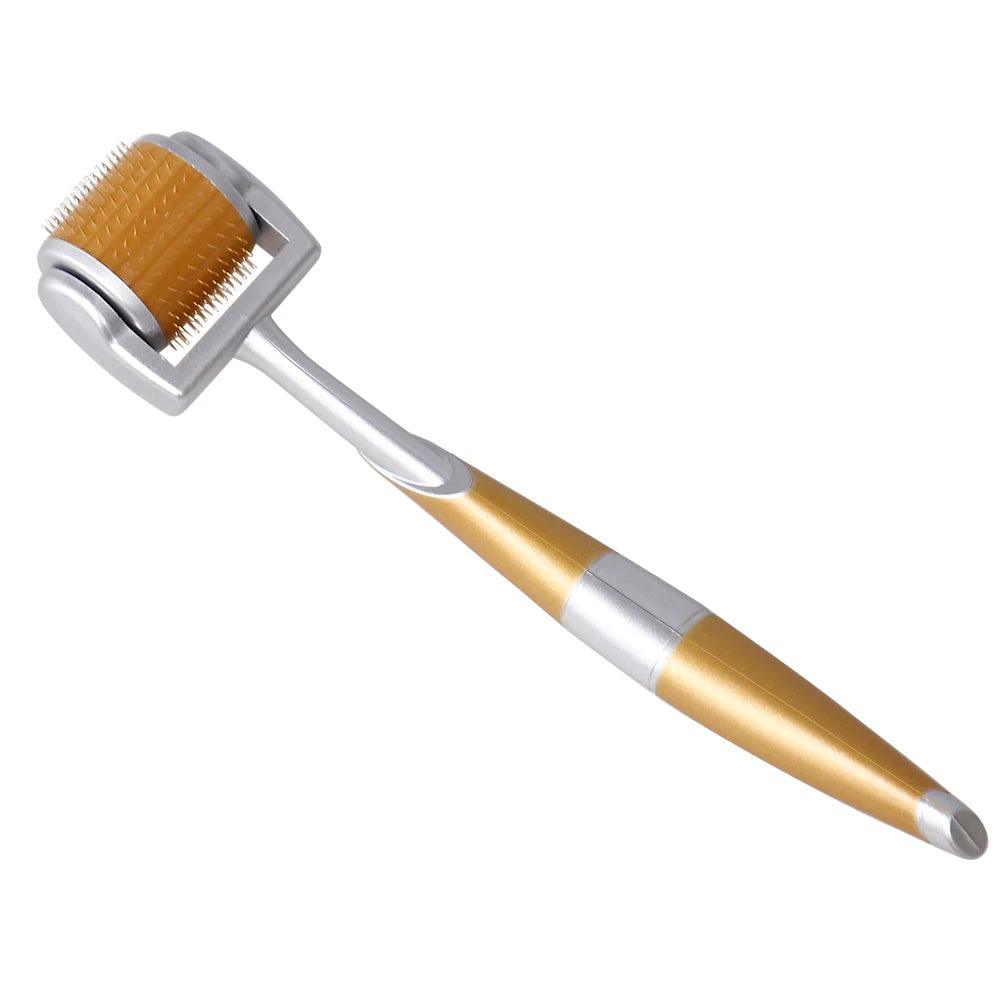 Derma Roller Professionnel 540 Aiguilles – Croissance Cheveux & Barbe, Soin Visage & Corps | 0.2mm 0.25mm 0.3mm