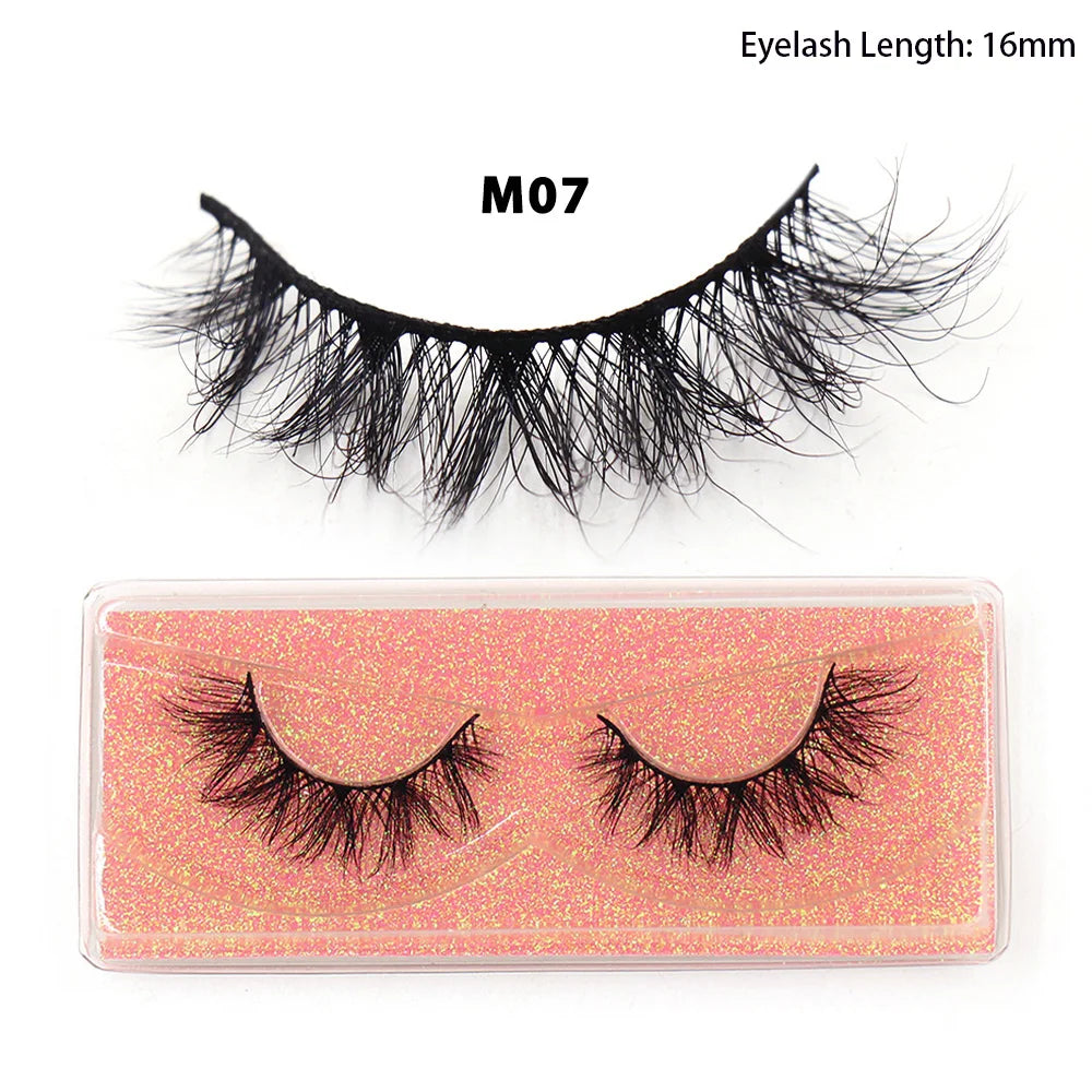 Faux Cils Naturels Courts Fluffy LEHUAMAO – Volume 12-15mm Wispy | Extension Cils Vison Maquillage