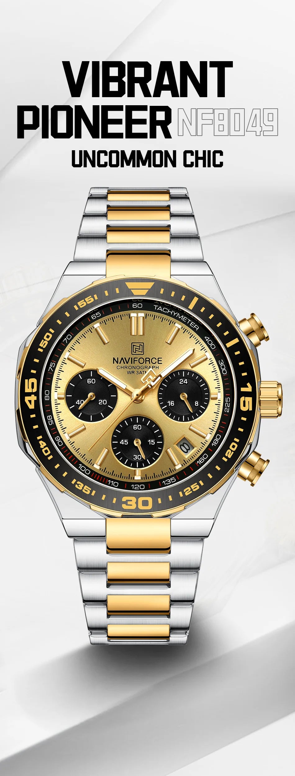 Montre Homme Naviforce Business Classique Quartz – Acier Inoxydable Étanche Fashion 2024
