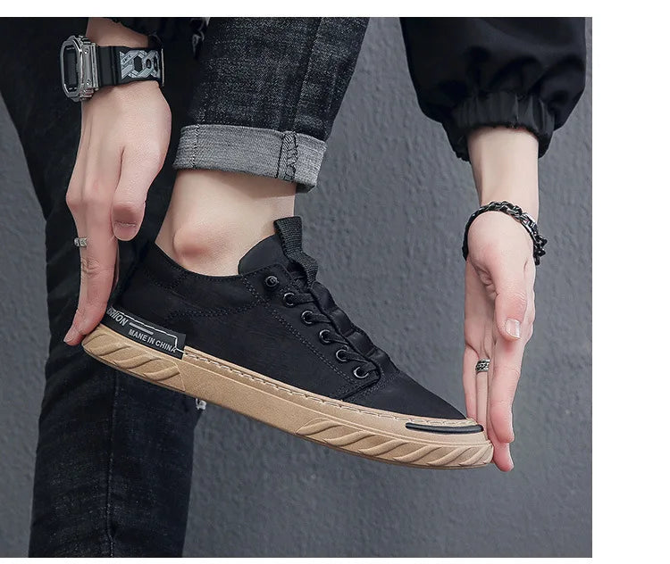 Chaussures Canvas Old Beijing Ice Silk Homme 2024 – Respirantes Casual Tendance Board Shoes