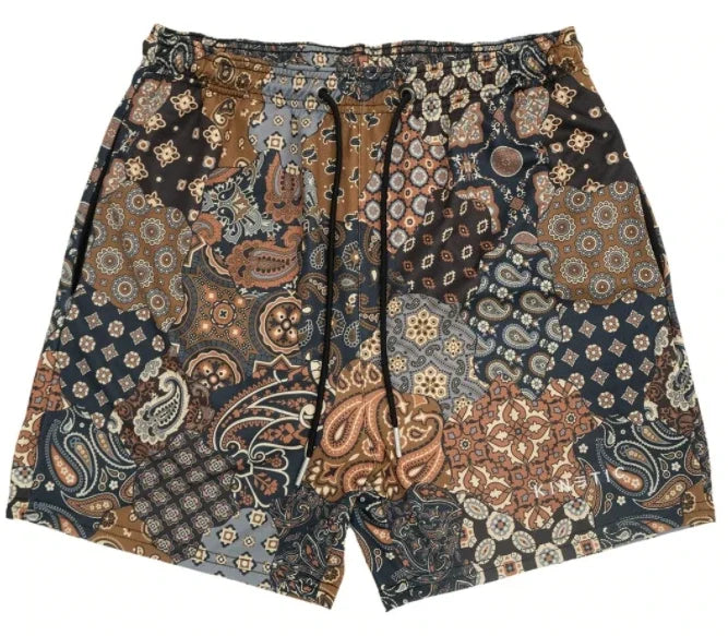 Short Homme Été Rose Broderie Casual Streetwear Hip Hop Fitness Polyester Séchage Rapide Respirant – Short Sport Tendance | Mode Homme Urban