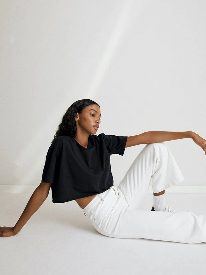Top Sport Femme Y2K Manches Courtes – Yoga, Danse & Fitness | Coupe Ample Tendance | T-Shirt Sportif Polyvalent Été