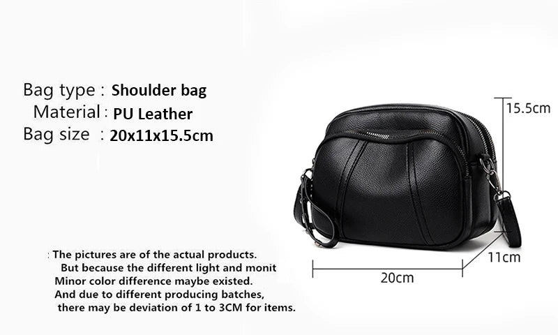 Sac à Main Femme Cuir Luxe – Pochette Bandoulière Élégante Mode Tendance