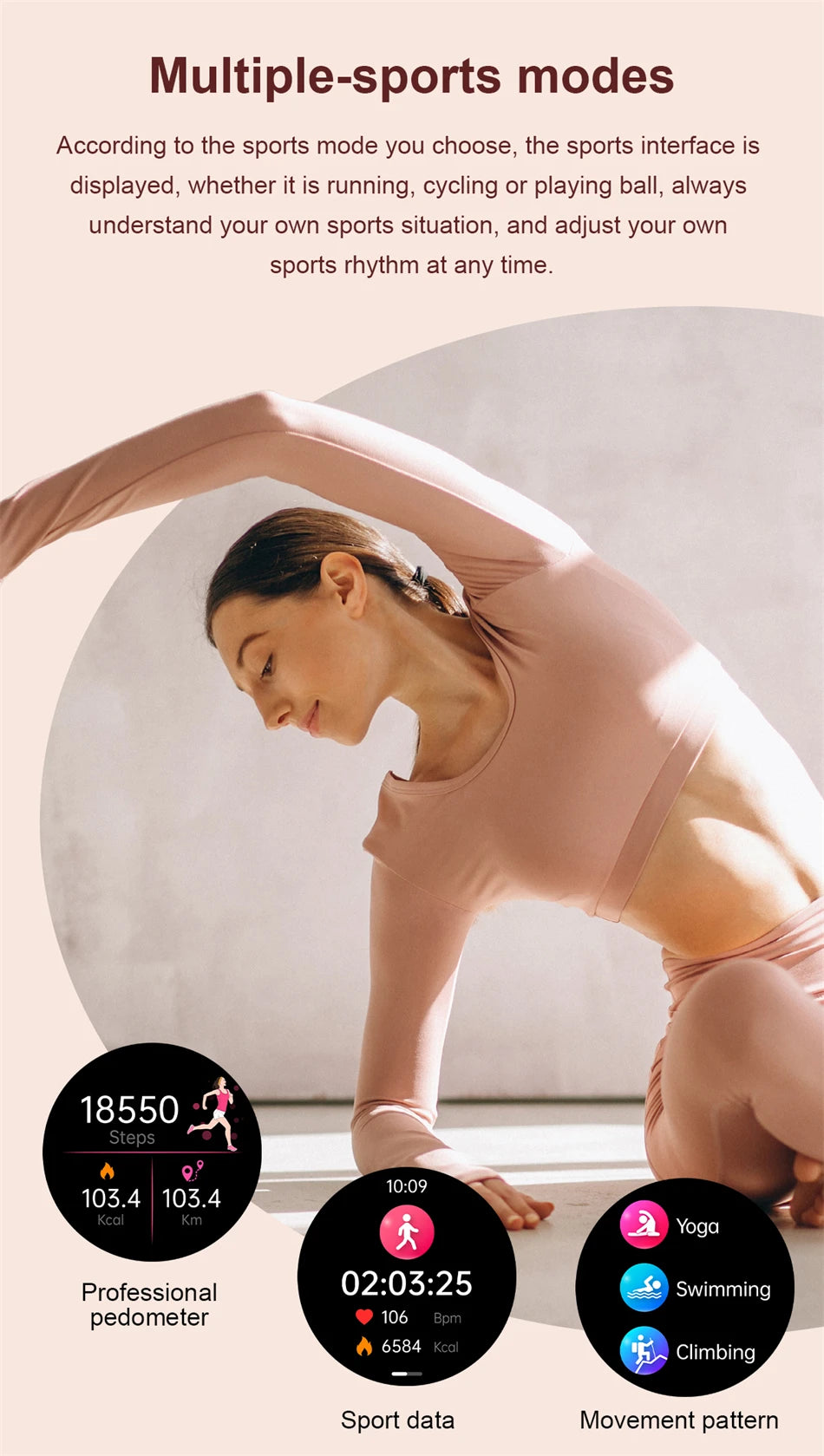 Montre Connectée Femme LIGE NX7 Pro – Écran AMOLED | Appels Bluetooth, Suivi Santé & Sport | Smartwatch Fashion Luxe