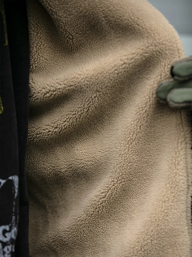 Vintage Japanische Herren Fleecejacke Winter Dick Loose – Koreanischer Streetwear-Paar-Trend Warm | Herren- & Damenmode