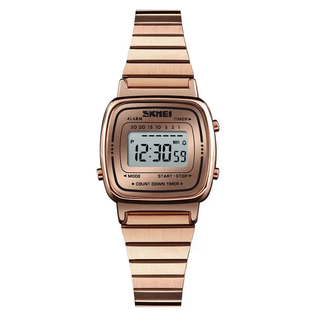 Montre Femme SKMEI 1901 Digital Chrono Calendrier Petit Cadran Étanche – Luxe Fashion Tendance
