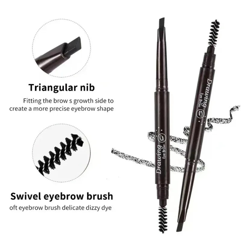 Crayon Sourcils Double Embout – Ultra-Fin Waterproof Longue Tenue | Maquillage Professionnel