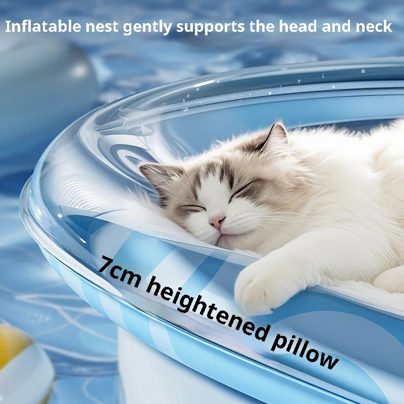 Tapis Rafraîchissant à Eau Chat & Chien – Lit Glacé Anti-Griffures Épais Grande Taille Été