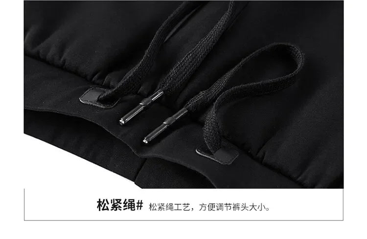 Ensemble Homme Cashmere Tracksuit Hiver – Veste + Pantalon Polaire Épaisse Capuche Chaud