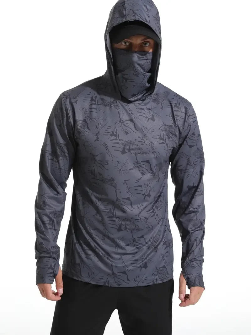 Tenue Anti-UV Manches Longues avec Cagoule - Randonnée, Pêche & Outdoor