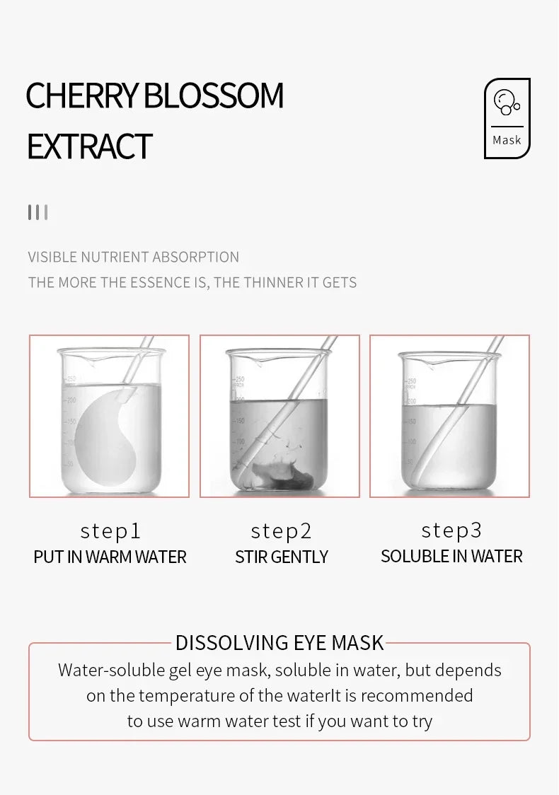 Masque Yeux Collagène Anti-Rides – Patches Hydratants Anti-Cernes Anti-Gonflement Eclat