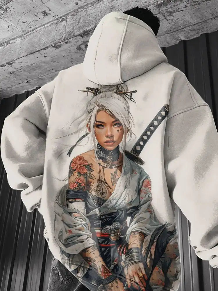 Herren-Kapuzenpullover Anime Girl 3D-Druck Oversize Langarm Pullover Casual Fashion Otaku Manga Trend Streetwear – Hoodie Anime Premium 3D Oversize | Herrenmode Anime Otaku Premium