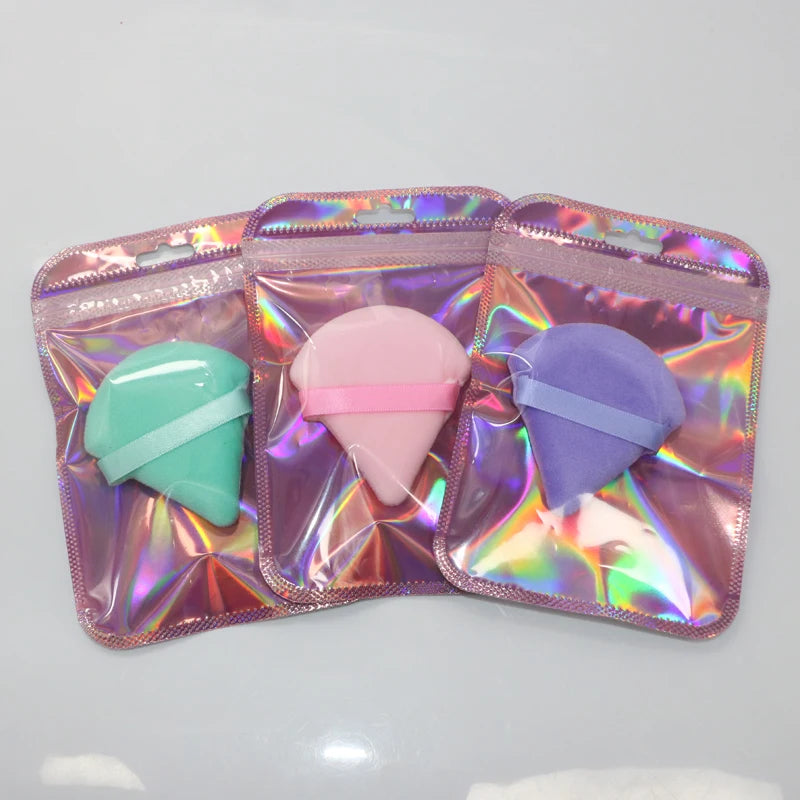 Éponges Puff Triangulaires Velvet OGEYERO – Contouring, Fards & Fond de Teint | Outil Maquillage Visage & Yeux