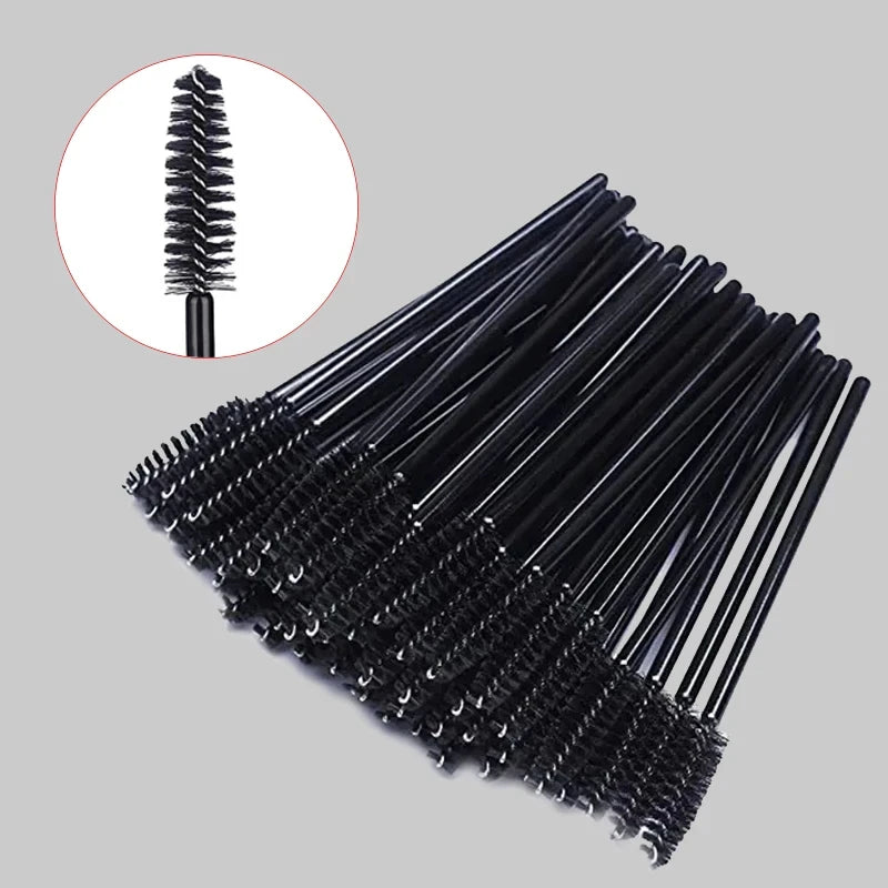 Brosses Jetables Cils & Sourcils – Lot 50 Pcs | Applicateurs Mascara & Extension