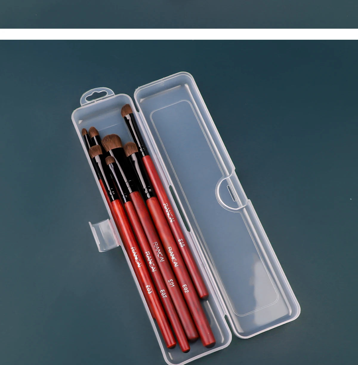 Boîte Rangement Pinceaux Maquillage Transparente Portable – Étui Organisateur Crayons & Accessoires Beauté avec Couvercle