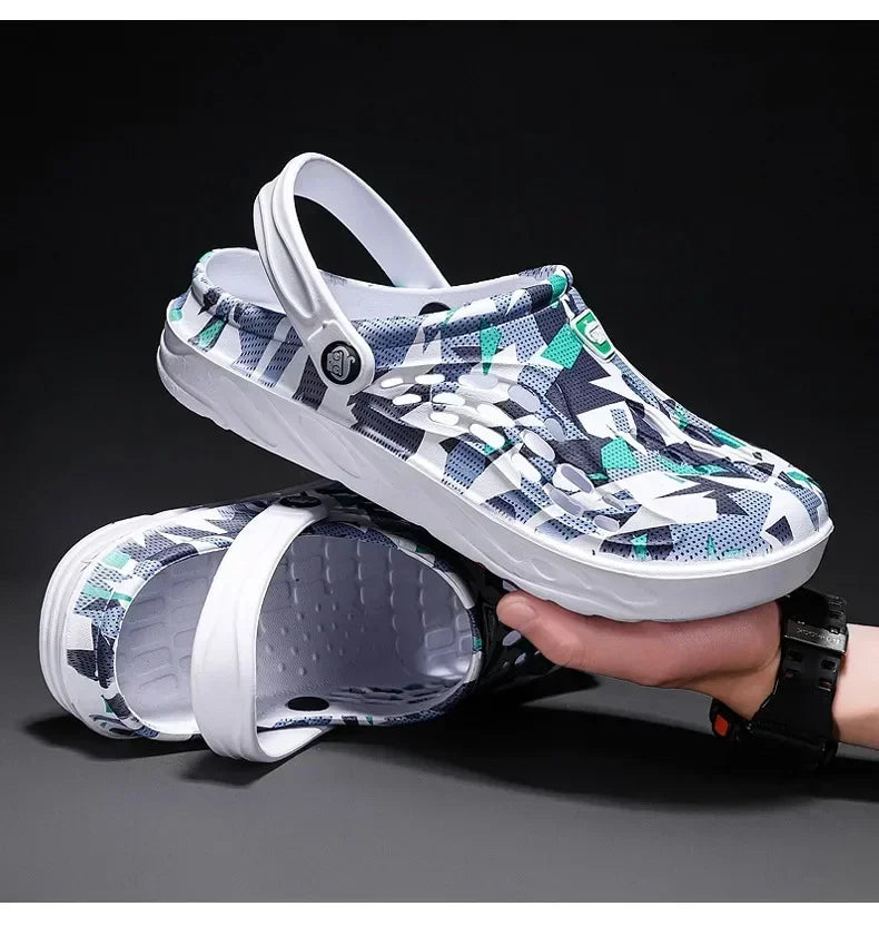 Clogs Sandales Respirants Homme Femme Plage 2025 – Confortables Semelle Douce Casual