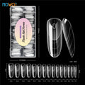 MOWOT Nail Dual Forms 75pcs Coffin Acrylic – Moules Gel Poly 15 Tailles Extension French