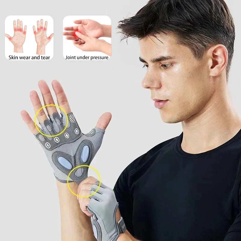 Gants de Sport Antidérapants Unisexe – Musculation, Fitness & Yoga | Protège-Paumes Gym & Halères | Homme & Femme