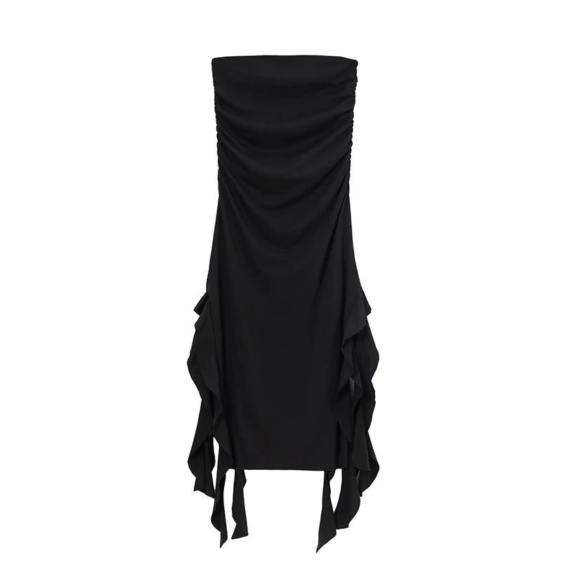 Robe Une Épaule Asymétrique Slim Fit - Moulante Tendance Printemps Été Style Européen & Américain
