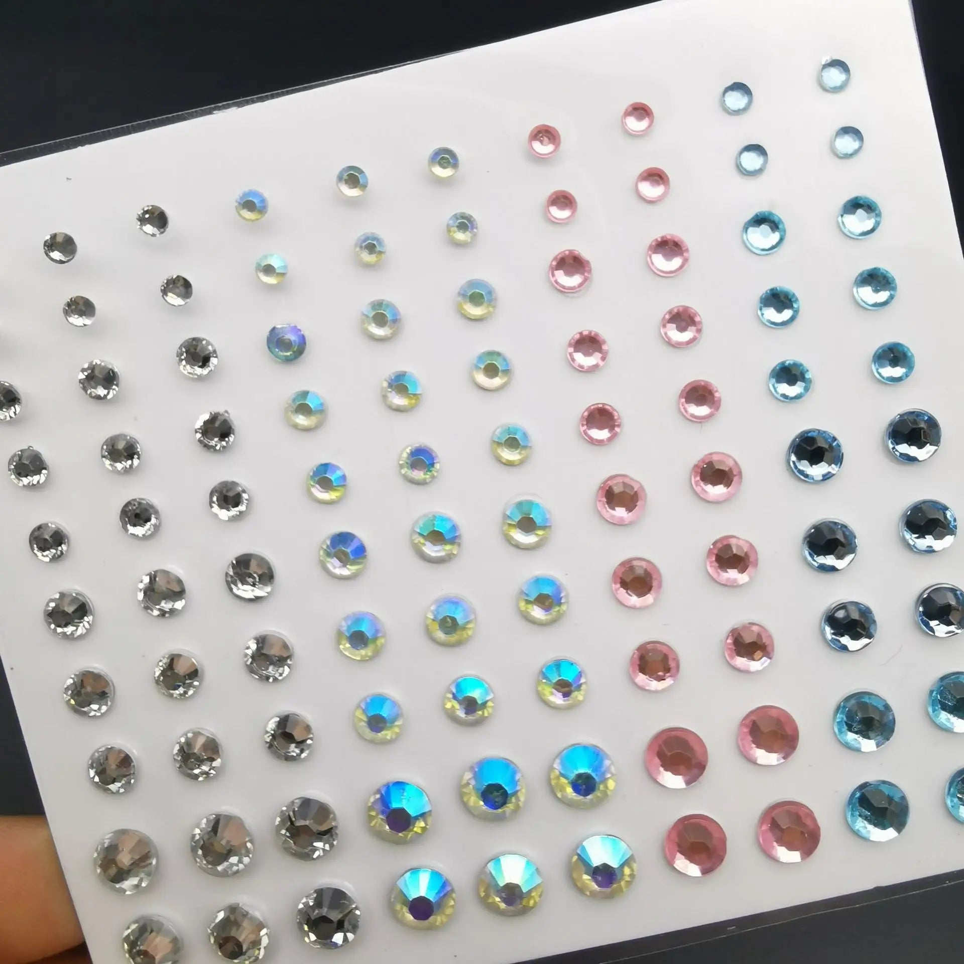 Stickers Strass Visage Jetables – Diamants Acryliques Crystal Larme & Yeux | Maquillage Scène & Festival