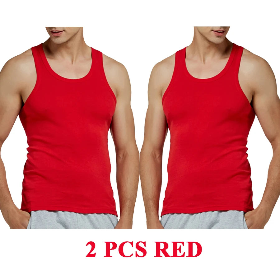 Débardeur Homme 100% Coton Uni Slim Respirant Sans Manches – Casual Gym Running Confortable Sous-Vêtement Cadeau | Mode Homme Sport