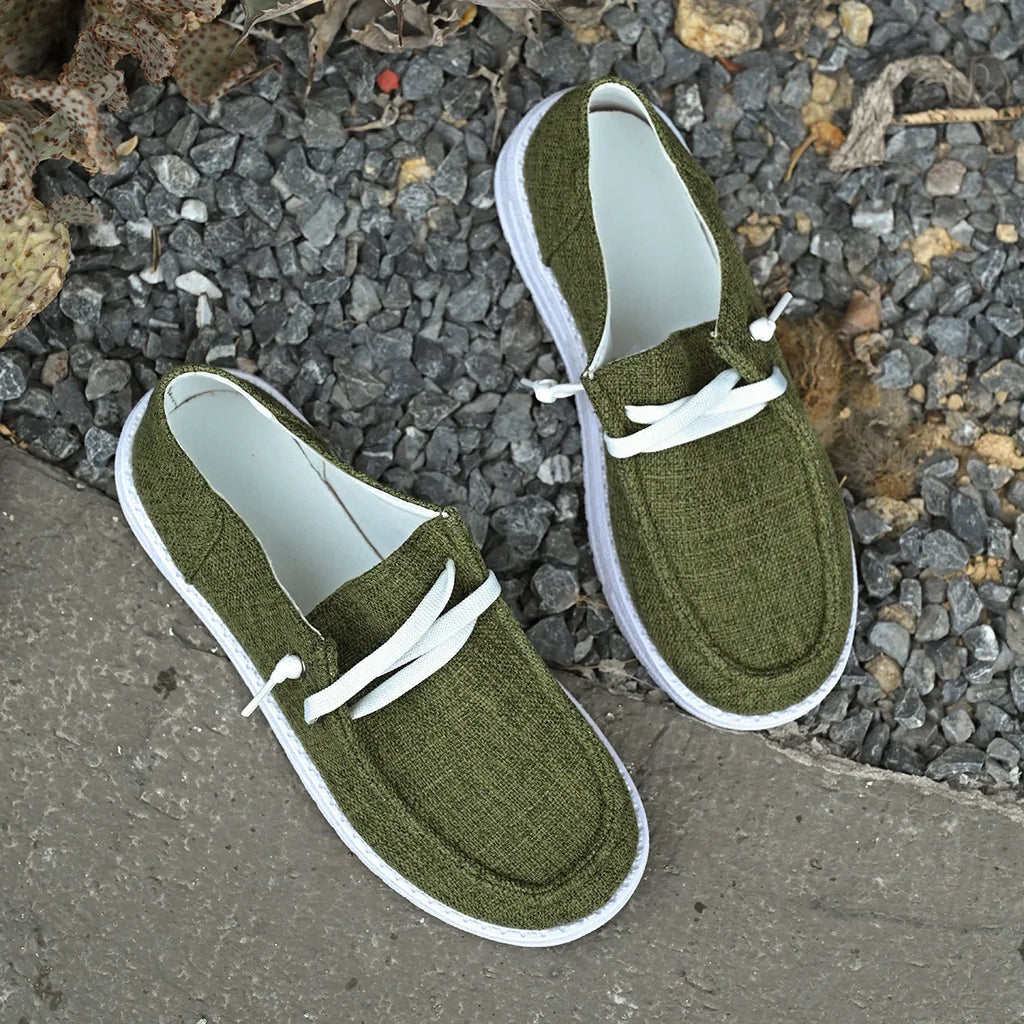 Chaussures Vulcanisées Sport Flat Femme 2025 – Casual Fashion Printemps Automne
