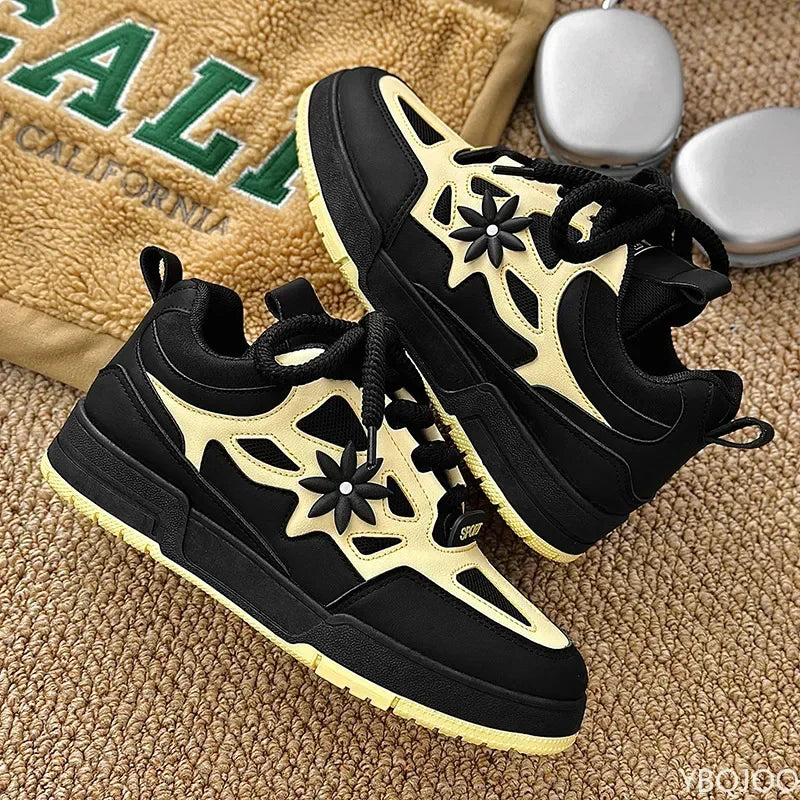 Sneakers Plateforme Vulcanisées Homme – Semelle Épaisse Respirantes Résistantes Sport Casual
