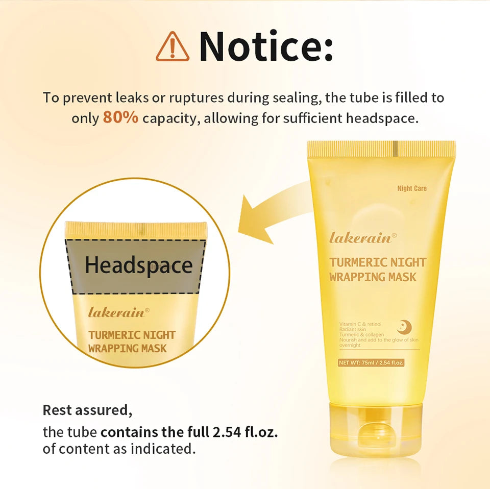 Masque Nuit Peel-Off Acide Kojique & Curcuma – Collagène Hydrolysé | Teint Éclatant & Raffermissant | Korean Skincare