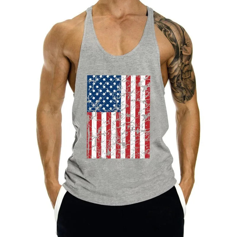 Débardeur Stringer Y-Back Homme Coton – Musculation & Bodybuilding | Sans Manches Respirant | Fitness & Workout Été