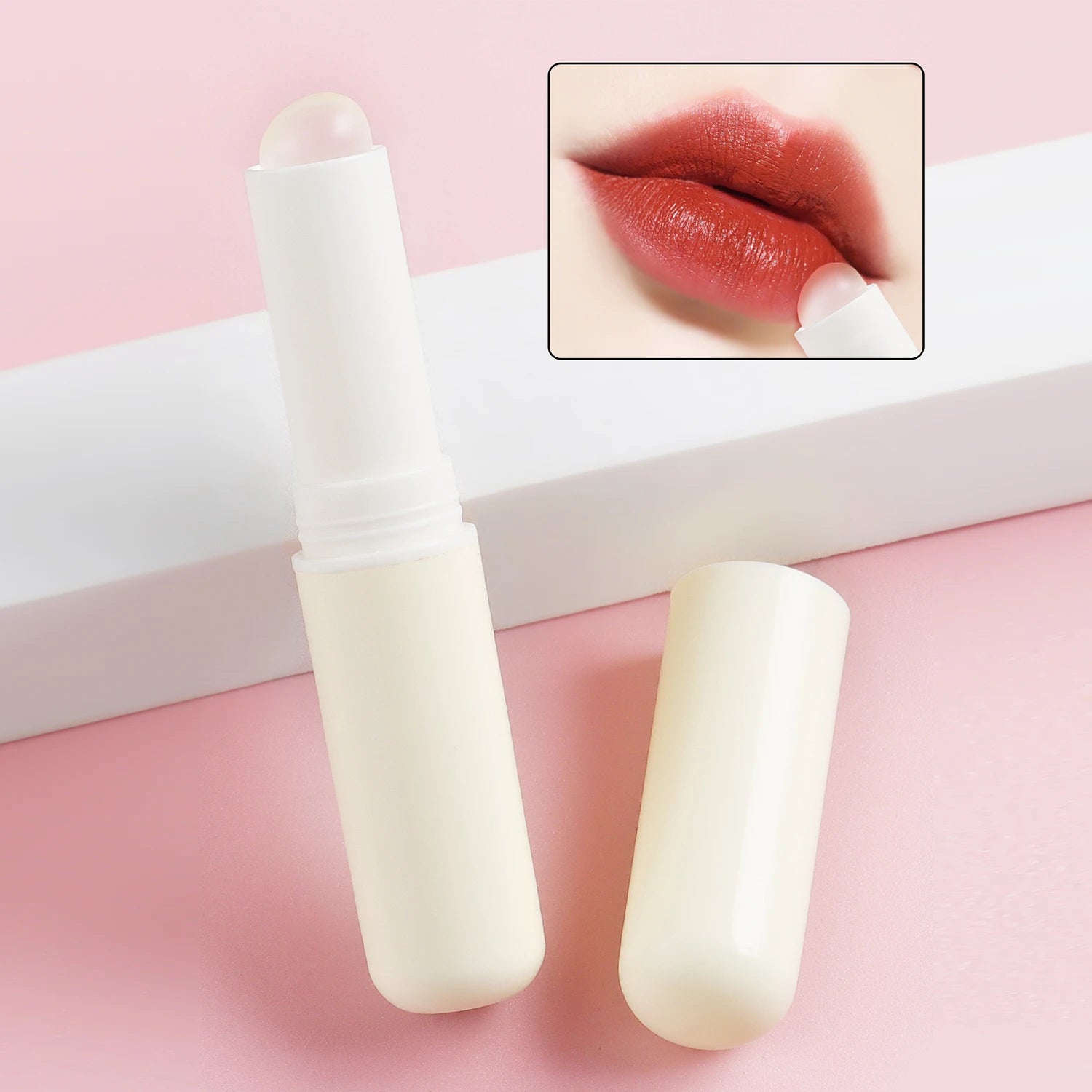 Pinceau à Lèvres Portable Couvert Kawaii – Application Précise Rouge à Lèvres | Outil Maquillage Lèvres