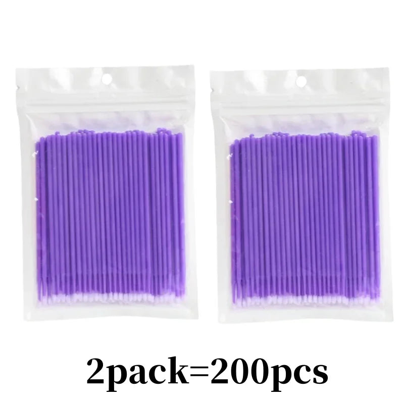Micro Applicateurs Jetables Cils & Cosmétiques – Lot 100 à 400 Pcs | Cotons-Tiges Précision Maquillage