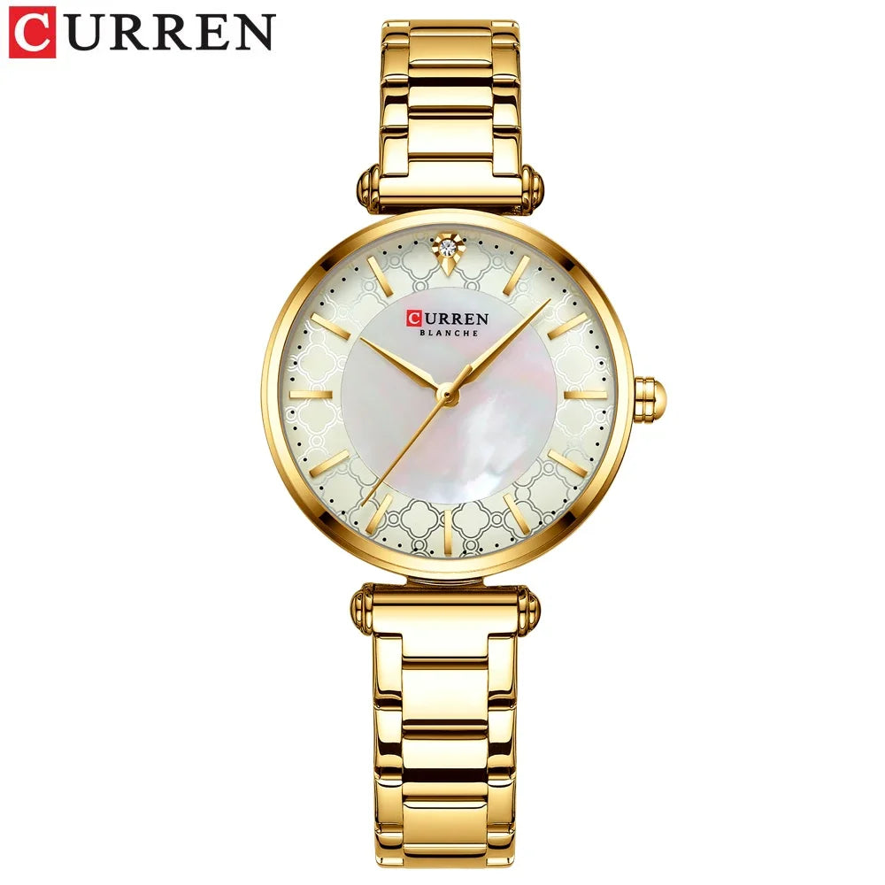 Montre Femme CURREN Luxe Quartz Japonais – Acier Inoxydable Étanche Élégante Fashion