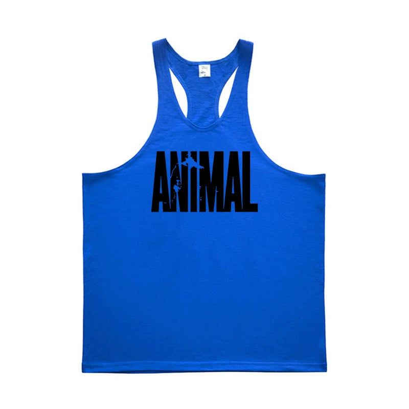 Débardeur Homme Gym Bodybuilding Fitness Imprimé ANIMAL Coton Racerback Stringer Sans Manches Musculation Entraînement Confortable Performant Tendance – Débardeur Gym Premium ANIMAL Racerback Stringer Bodybuilding | Mode Homme Fitness Premium