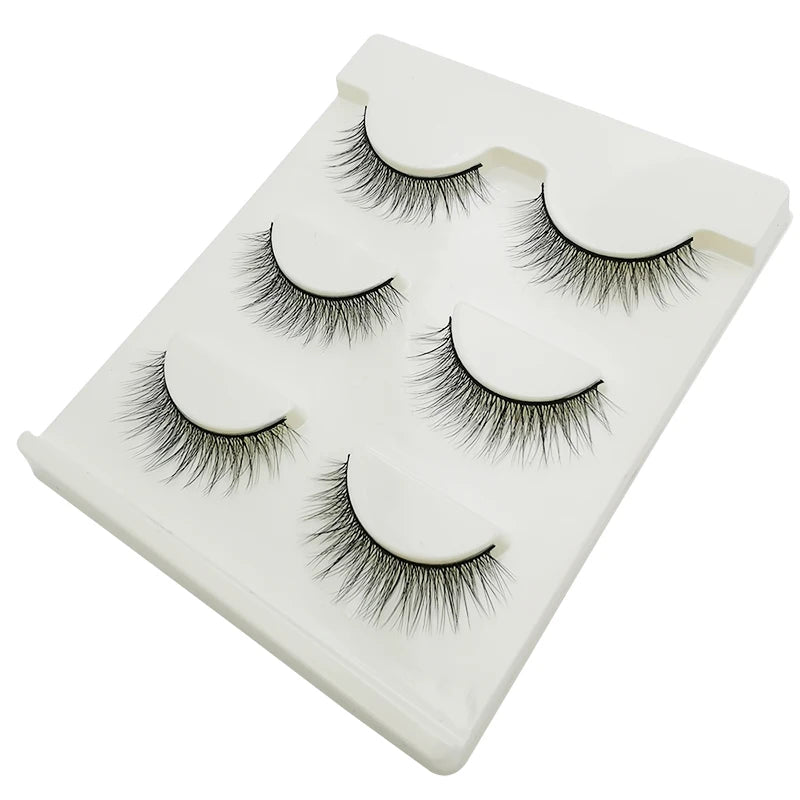 Lot 3 Paires Faux Cils 3D Vison SHIDISHANGPIN – 27 Styles Fluffy Wispy Épais | Cils Faux Faits Main Maquillage Yeux