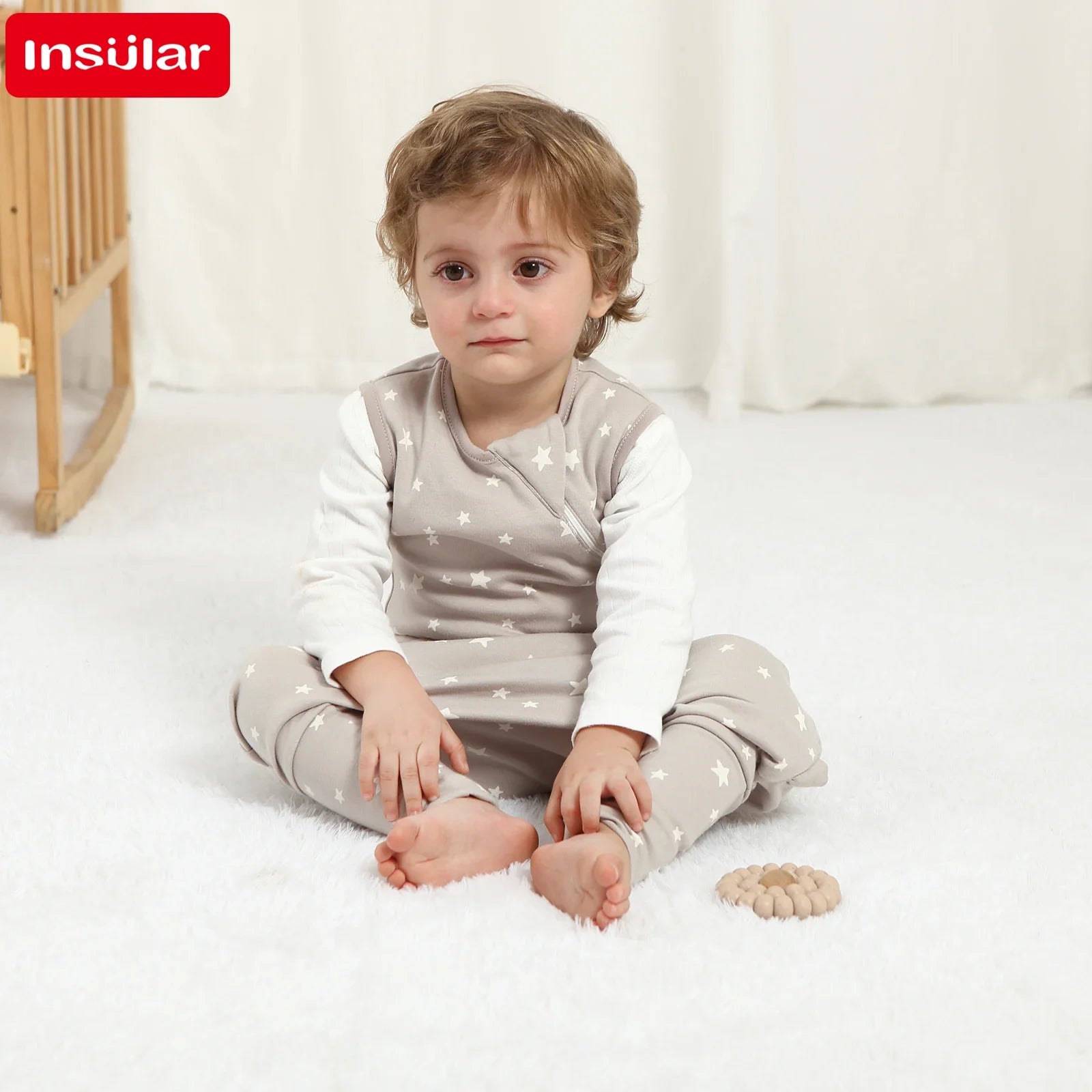 Gigoteuse Bébé Coton Premium 4 Saisons – Sac de Couchage Nourrisson Double Zip Sans Manches