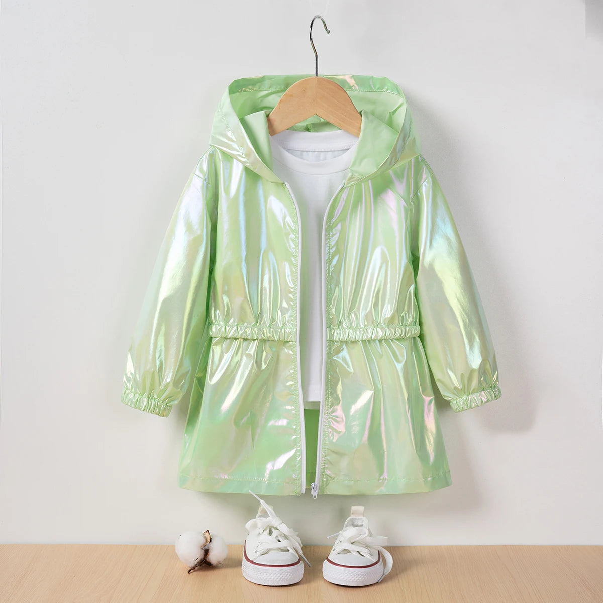 Veste Légère À Capuche Fille – Coupe-Vent Tendance Printemps Été Style Fashion