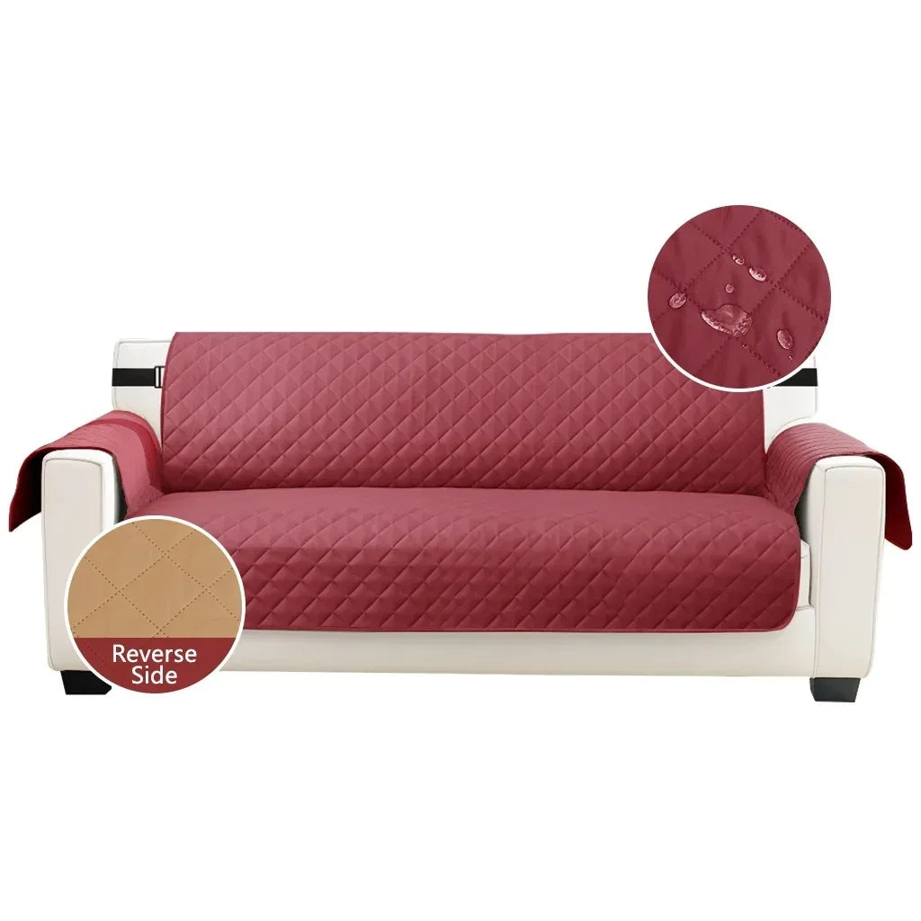 Housse Canapé Matelassée Imperméable Antidérapant Sangles Élastiques – Protège Canapé Lavable Enfants & Animaux | Déco Maison