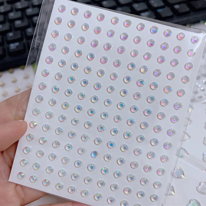Stickers Strass Visage Jetables – Diamants Acryliques Crystal Larme & Yeux | Maquillage Scène & Festival