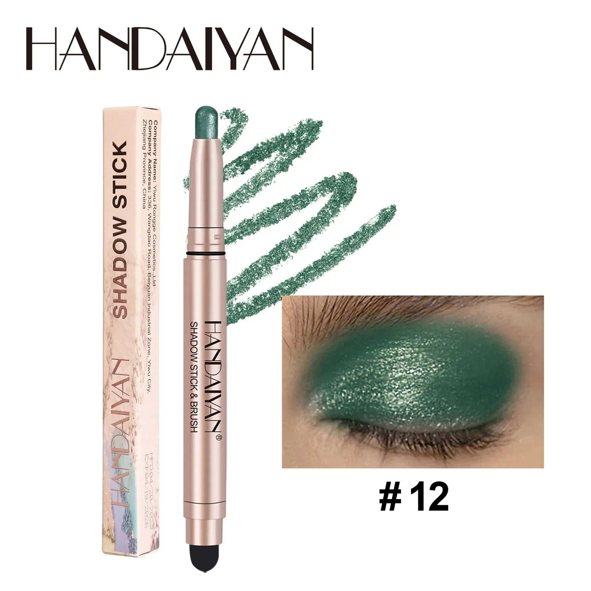 Crayon Fard à Paupières Coloré – Mat Nacré Waterproof | Rose, Brun, Vert, Noir