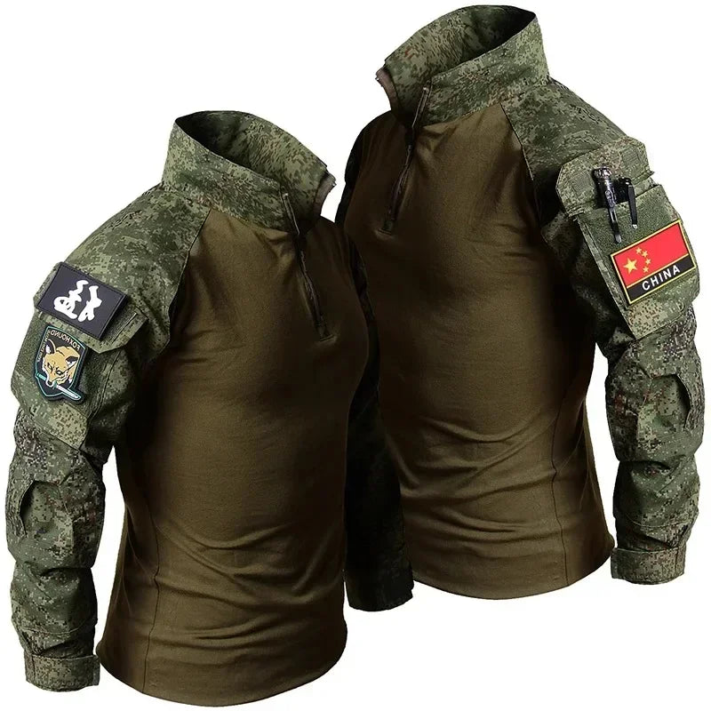 T-Shirt Tactique Homme Airsoft Combat Armée Paintball Chasse Respirant Outdoor Militaire | T-Shirt Tactique Outdoor Premium