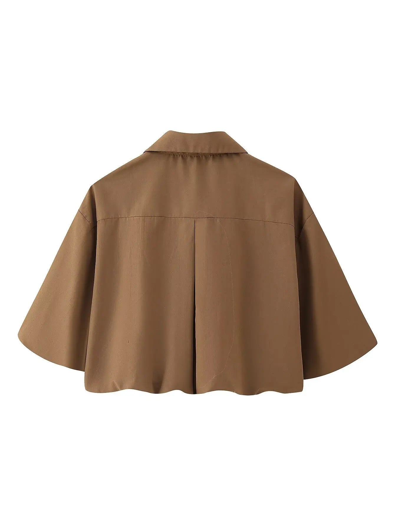 2-teiliges Damen-Set – kurze Jacke mit Reißverschluss & plissierter Rock mit Blumenmuster und hoher Taille | Herbst