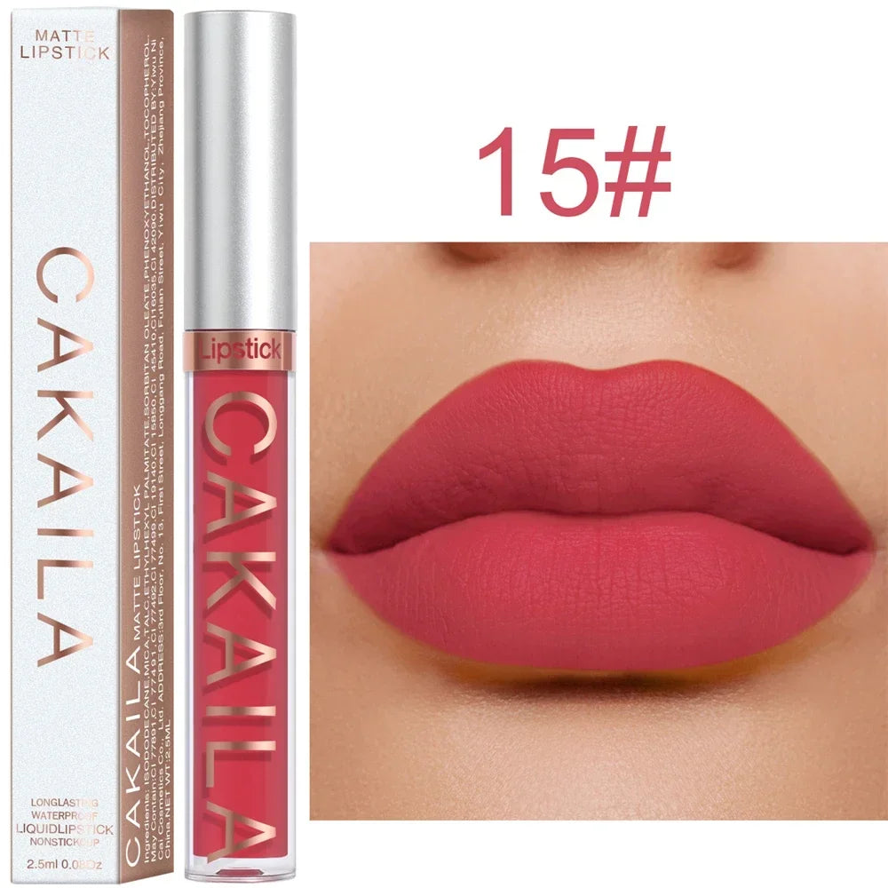Gloss Velvet Mat Waterproof Longue Tenue – Texture Soyeuse & Hydratante | Cadeau Maquillage Femme
