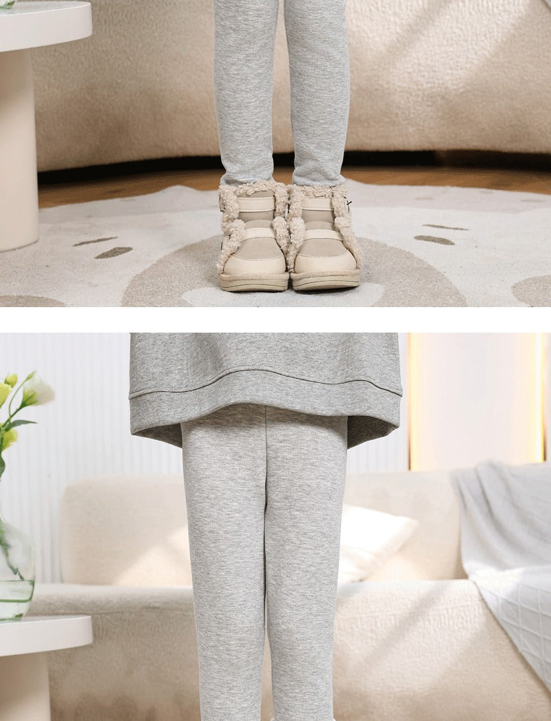Legging Fille Hiver Polaire Épais Couleurs Bonbon – Pantalon Slim Chaud Élastique Princesse