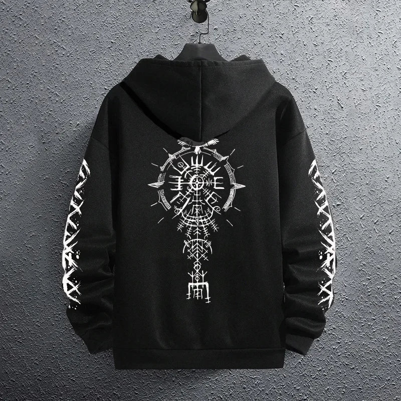 Sweat à Capuche Homme Noir Casual Sport Jogging Pullover Automne Hiver – Streetwear Fashion Outwear | Mode Homme Premium
