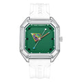 Herrenuhr Mark Fairwhale 5047 Quarz Quadratisch – Leuchtendes Billardzifferblatt Kautschuk Fashion