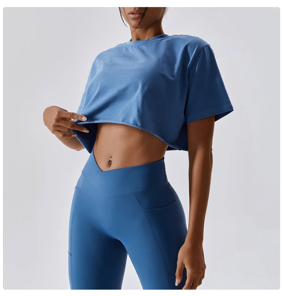Top Sport Femme Y2K Manches Courtes – Yoga, Danse & Fitness | Coupe Ample Tendance | T-Shirt Sportif Polyvalent Été