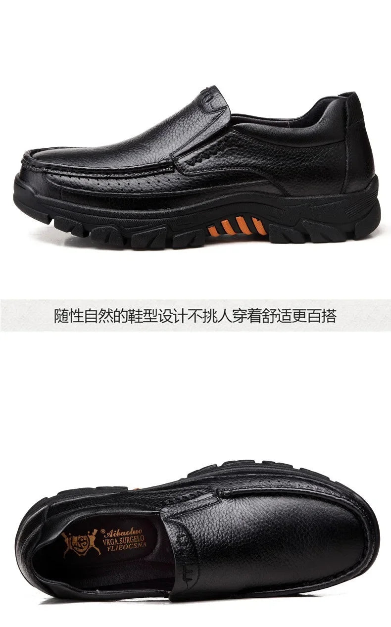 Chaussures Business Cuir Léger Homme – Casual Confortables Senior & Adulte Vente Directe