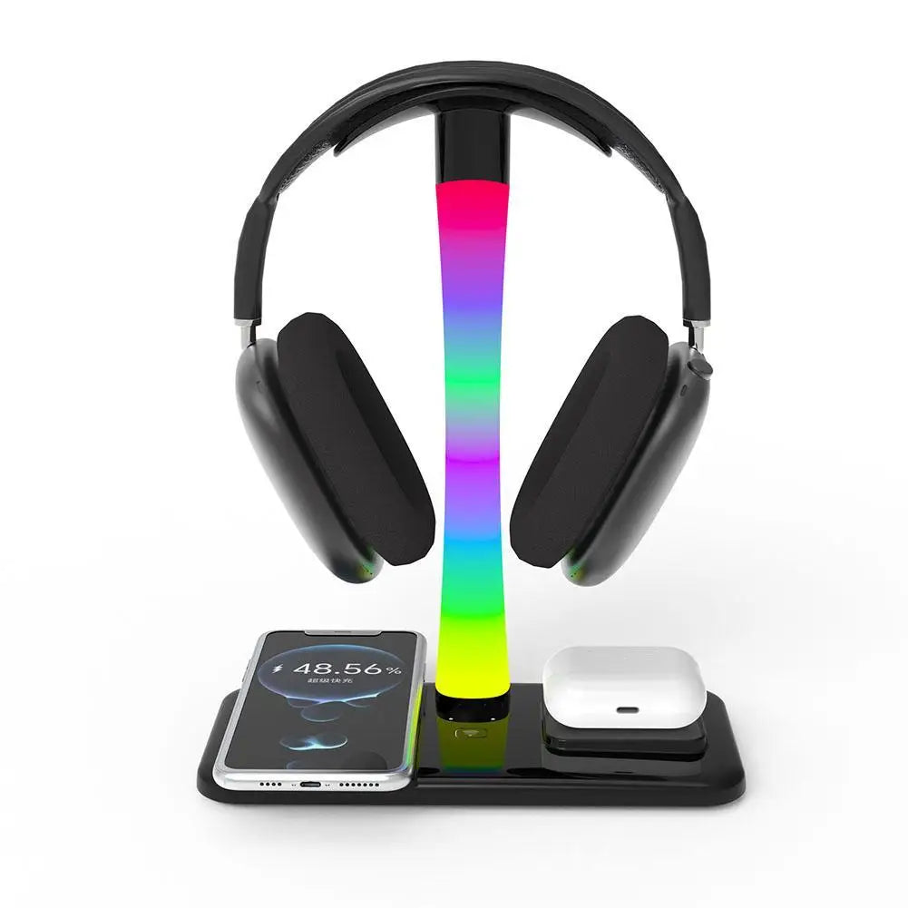 Support Casque RGB Chargeur Sans Fil – Lumière Atmosphère Coloris Dream USB Type-C