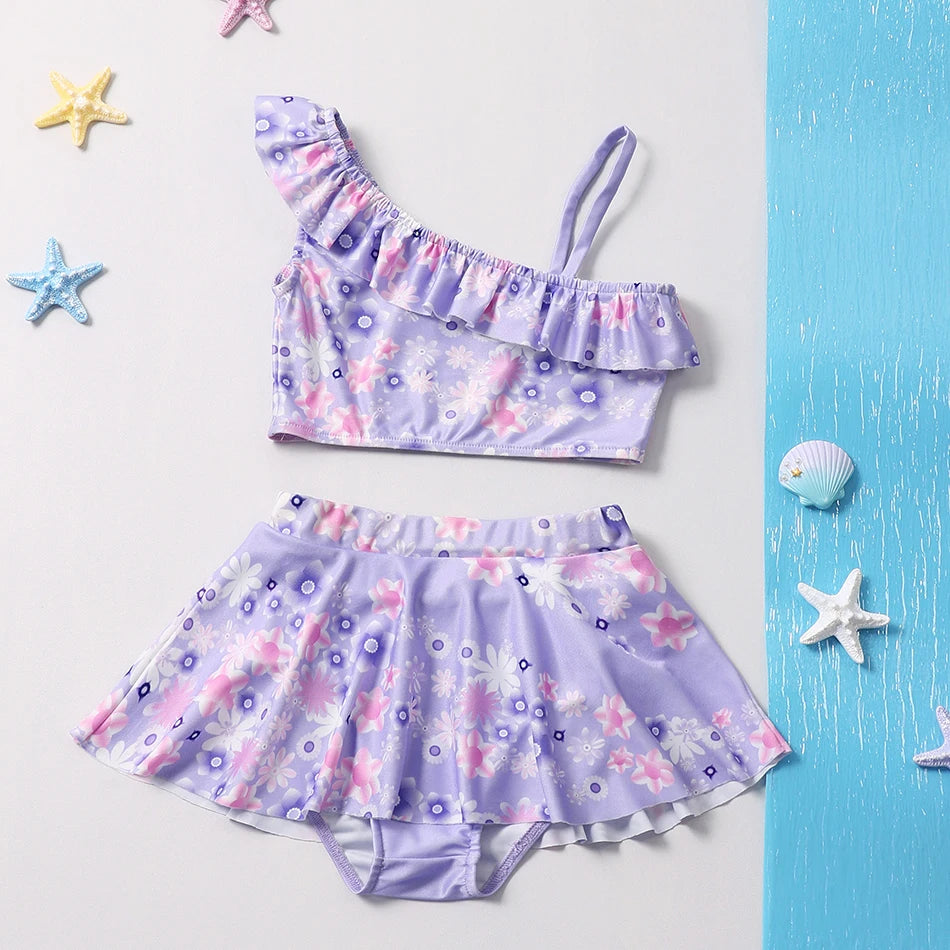 Maillot de Bain Fille Princesse Sirené – Costume Plage Piscine Été Enfant Anna Elsa Raiponce Mirabel