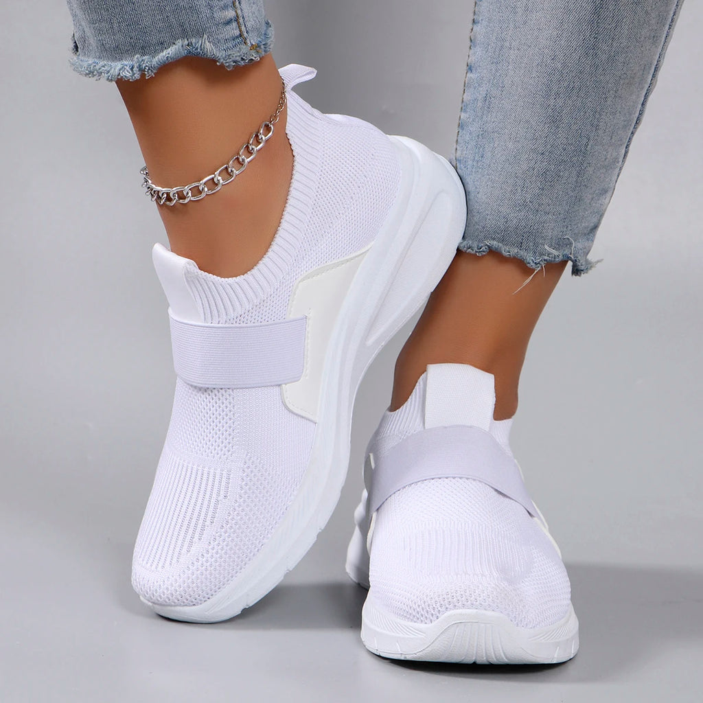 Chaussures Sport Flat Légères Non-Slip Femme – Respirantes Résistantes Casual Printemps